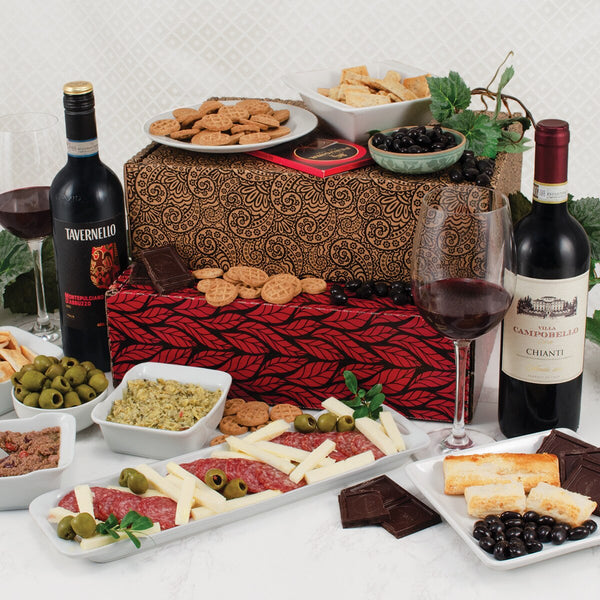 Taste of Italy Wines & Antipasto Duo Gift Boxes