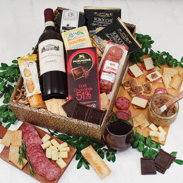 Italian Wine & Antipasto Gift Box