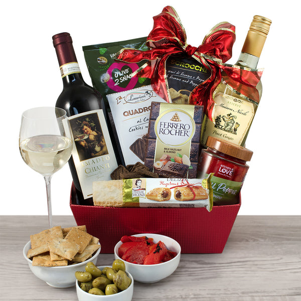 Italian Table Gourmet Wine Gift Basket