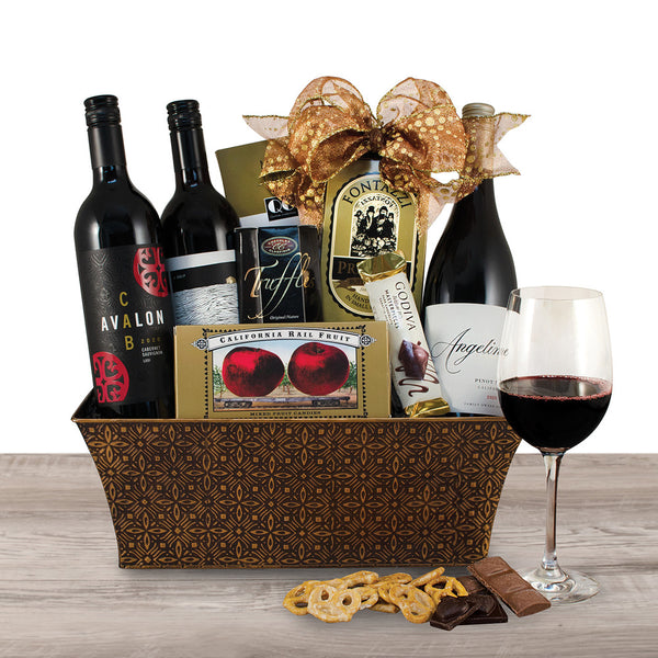 California Trio Wine Gift Basket