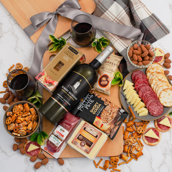 Cabernet Wine & Cheese Board Gift Set