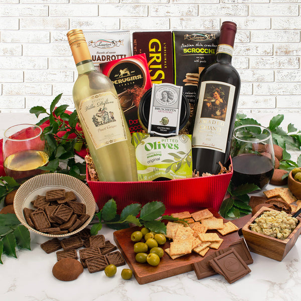 Italian Table Gourmet Wine Gift Basket