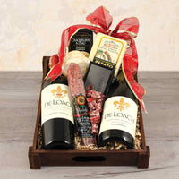 Wine Duo & Charcuterie Gift Tray